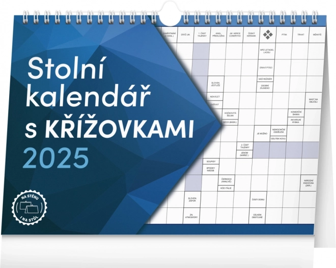 Kalendár s krížovkami 2025 s háčikom