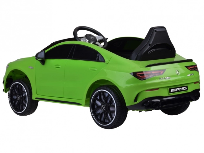 Detské elektrické auto Mercedes AMG CLA 45s s hojdačkovým efektom – Zelená