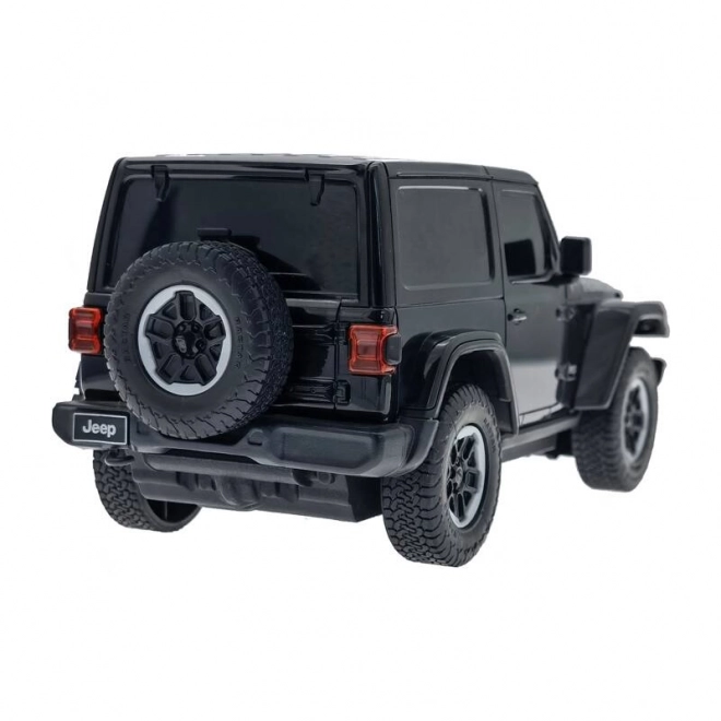 Diaľkovo ovládané auto Rastar Jeep Wrangler JL 1:24 čierne