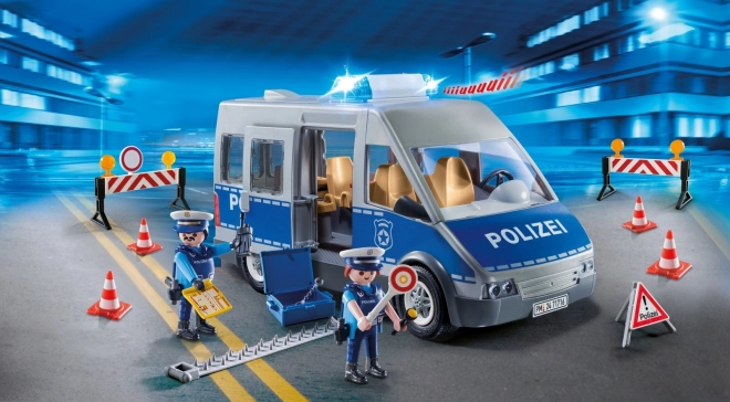 Súprava s figúrkami Action Heroes Policajné auto s blokádou