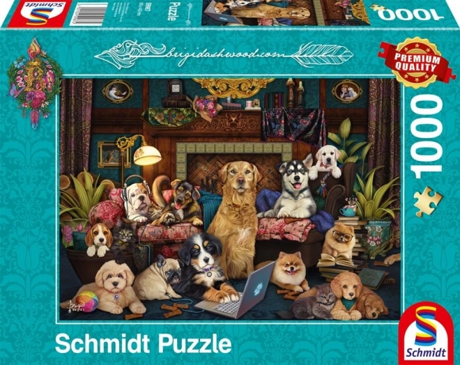 Schmidt Puzzle Pozoruhodný Večer V Salónku 1000 Dielikov