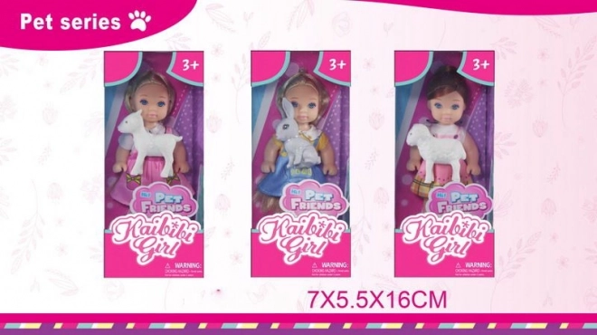 Bábika s maznáčikom 11,5 cm