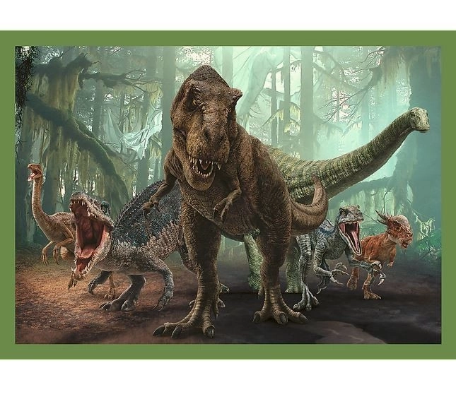 Puzzle 4v1 Nebezpečné dinosaury Jurassic World