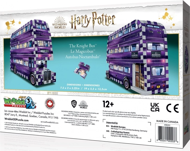 Wrebbit 3D puzzle: Harry Potter Záchranný autobus