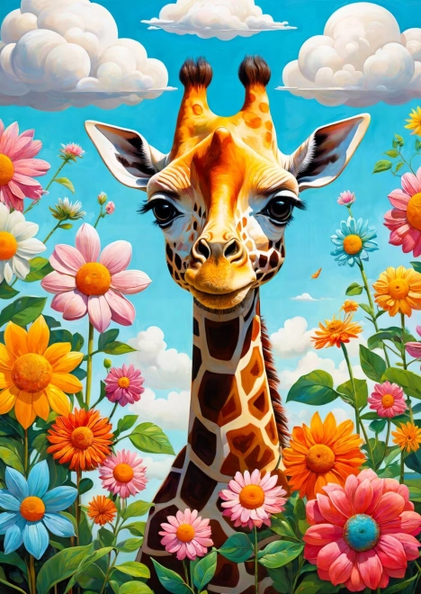 Užívaj si Puzzle Roztomilá Žirafka 1000 Dielikov