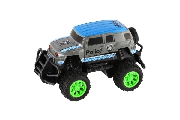 RC policajné auto 16 cm na batérie v krabici 19 x 14 x 13 cm