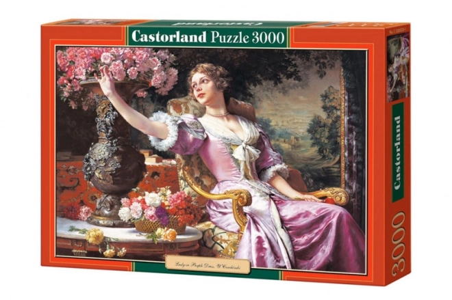 Puzzle 3000 dielikov žena v fialových šatách od W. Czachórski