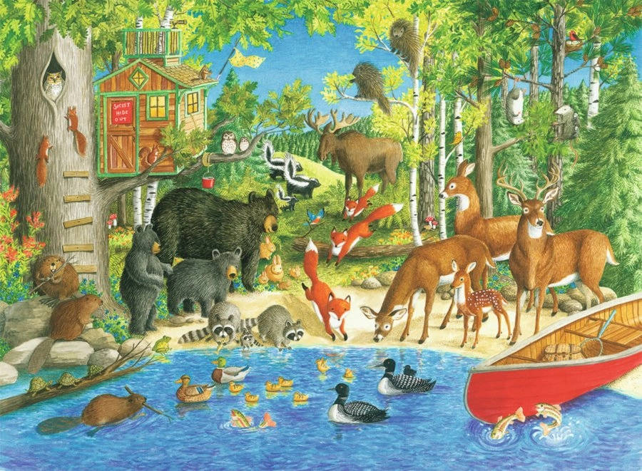 E-shop Ravensburger puzzle Lesní priatelia XXL 200 dielikov