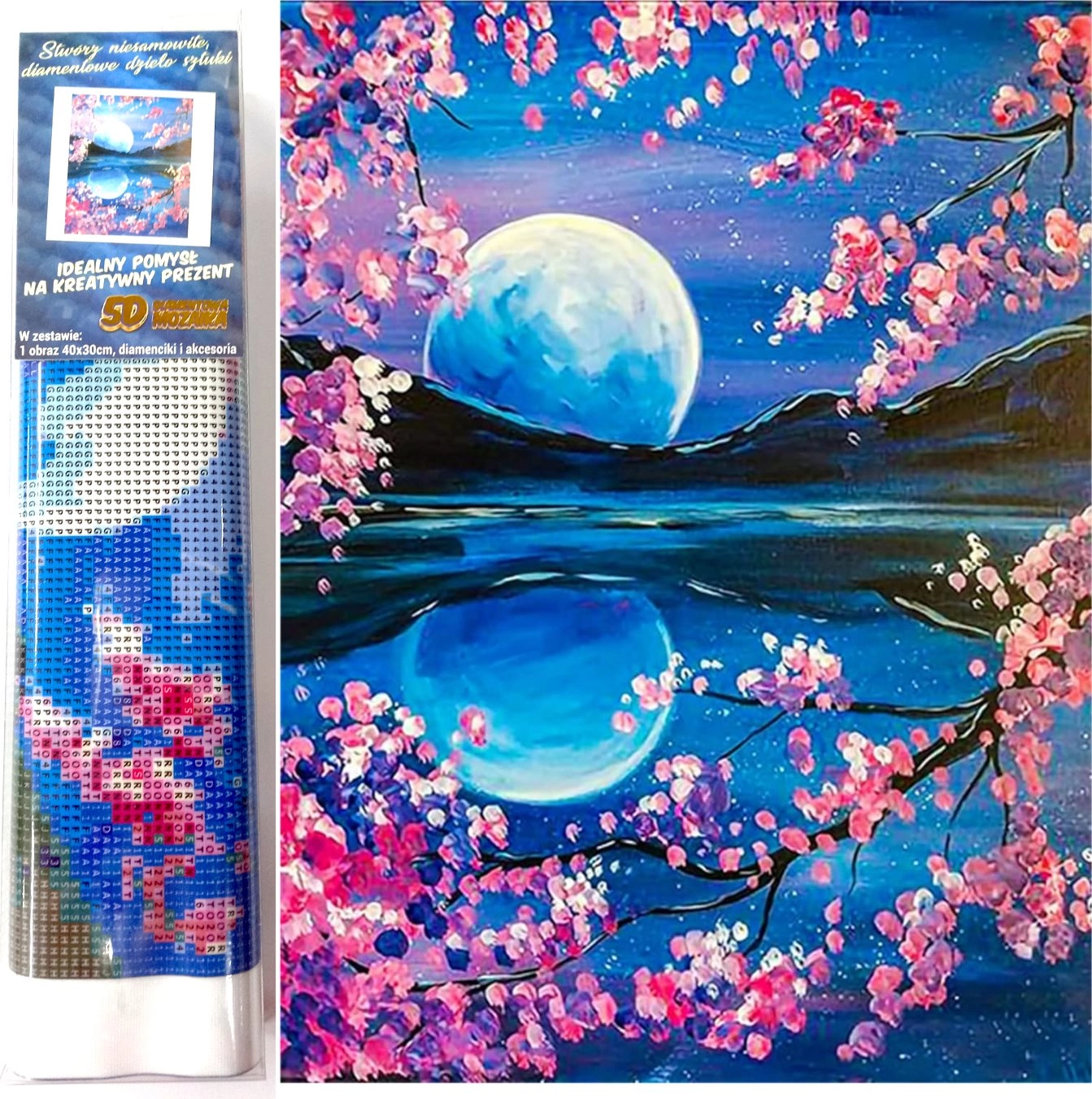 E-shop Norimpex diamantové maľovanie Vychádzajúci mesiac 30x40 cm