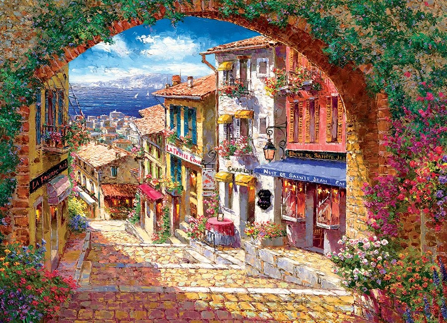 E-shop Puzzle COBBLE HILL Klenutý priechod do Cagne 500 dielikov