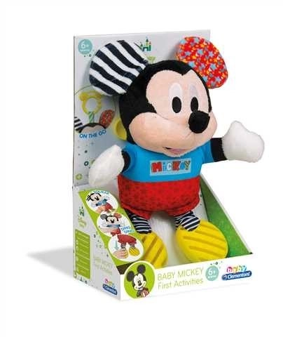 E-shop Clementoni Baby Mickey plyšový se zvuky a úchytem