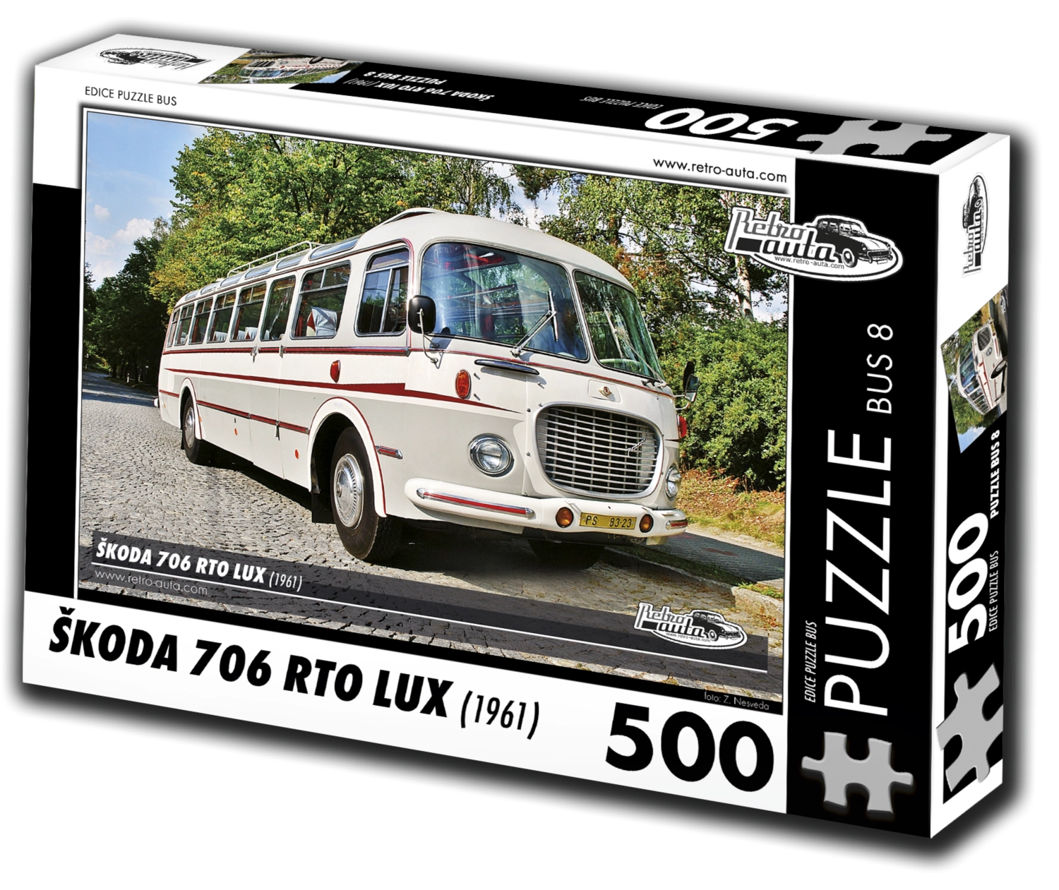E-shop RETRO-AUTA BUS č. 8 Škoda 706 RTO LUX 1961 500 dielov