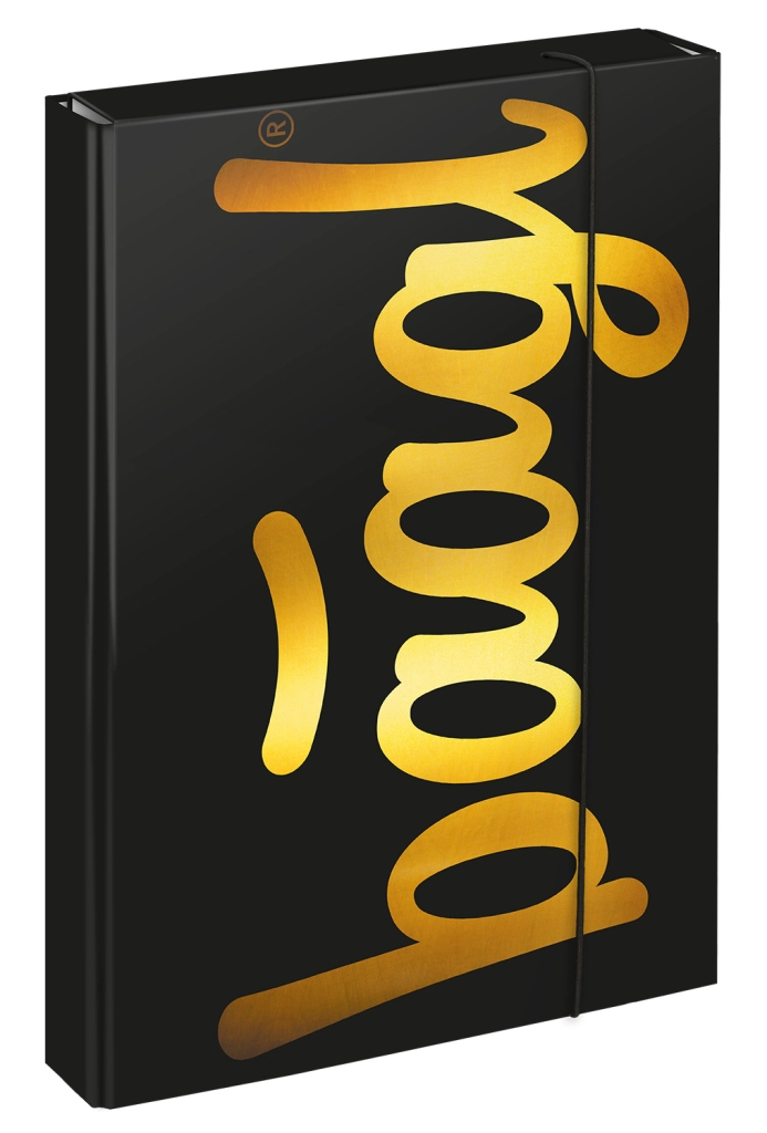 E-shop Baagl A4 Jumbo Gold čierna