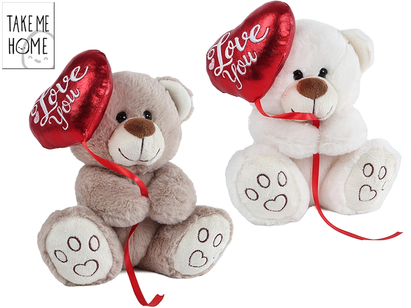 plyšový medvedík so srdcom love you 20 cm