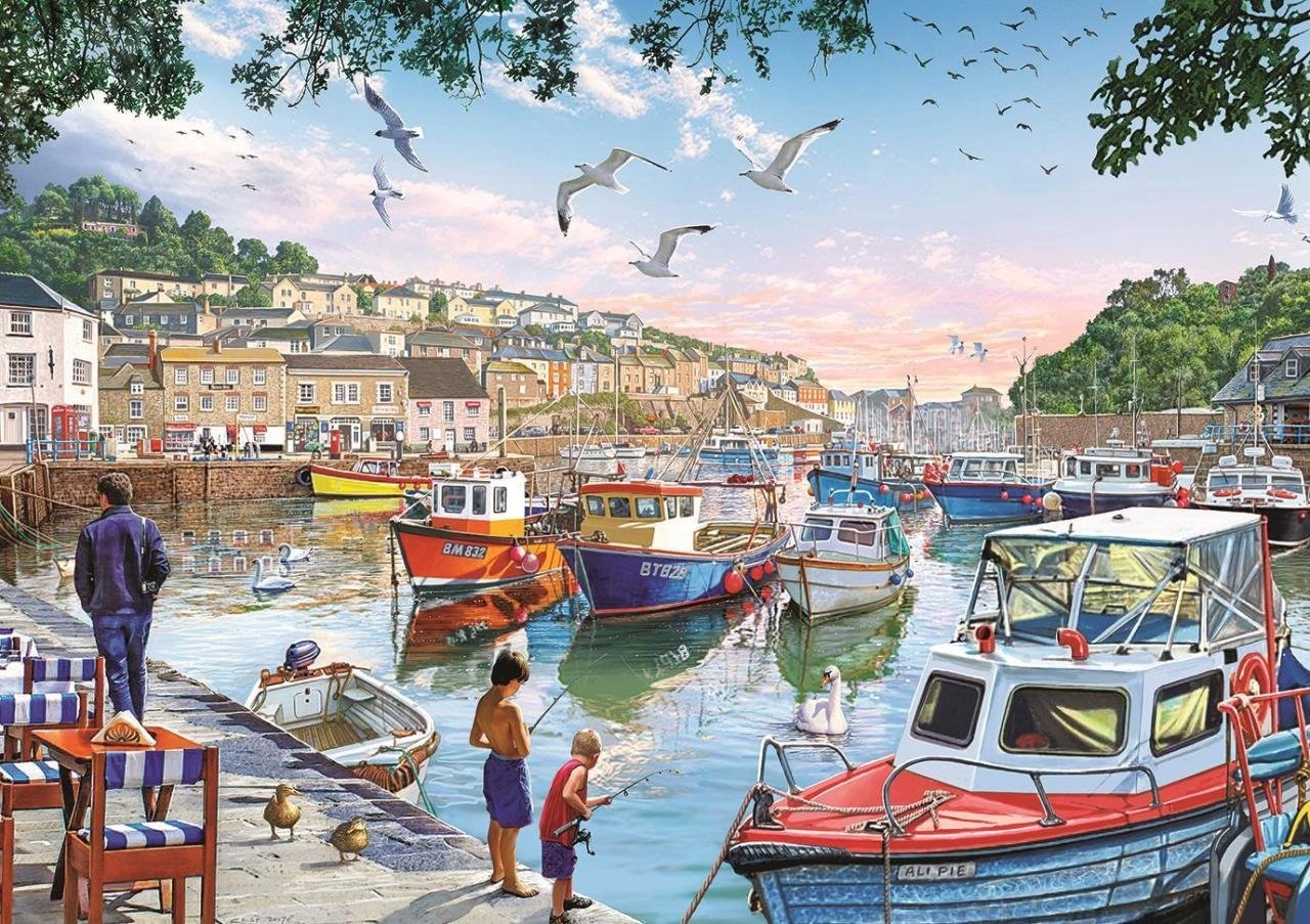 E-shop Art The Little Fishermen at the Harbour 1000 dielov
