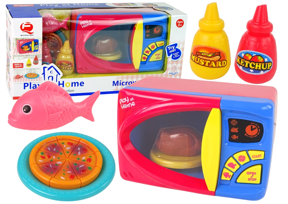 E-shop LeanToys Mikrovlnná rúra Príslušenstvo Pizza Kurczak Na Baterie
