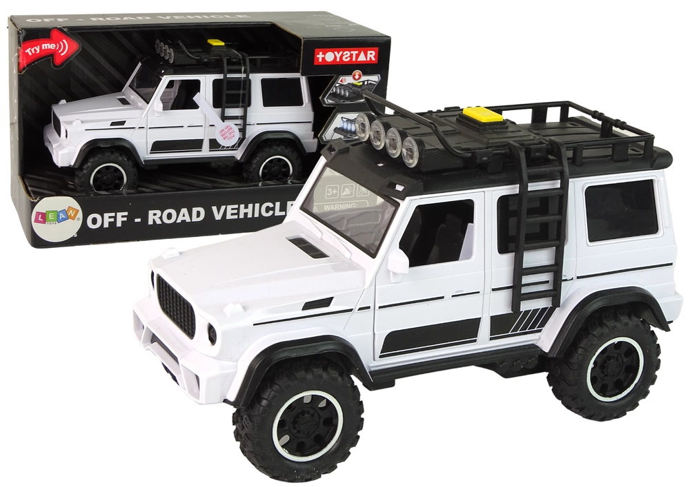 E-shop Lean Toys Terénne auto biele 1:14