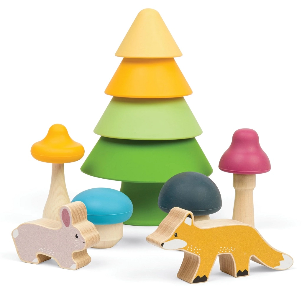 E-shop Bigjigs Toys hrací set Lesné zvieratká