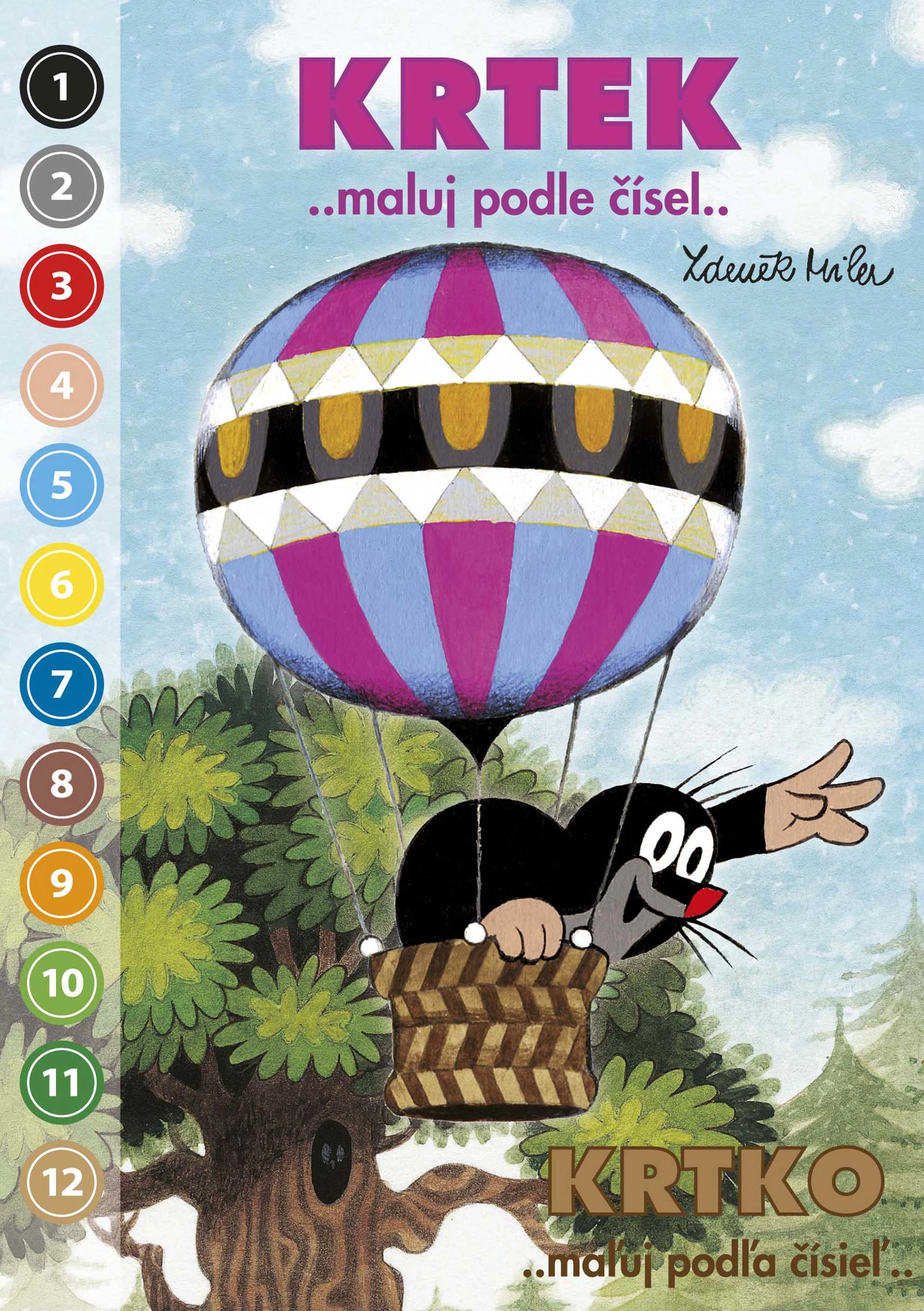 Omaľovánka A5 Krtko – maľuj podľa čísel