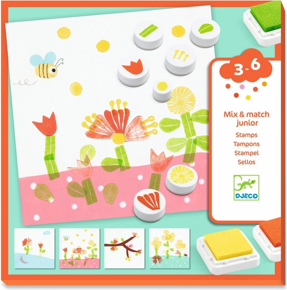 E-shop Djeco Little ones Stamps With flowers uni