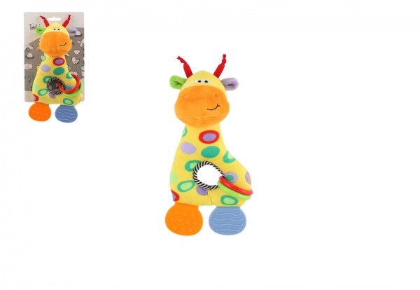 Plyšová žirafa s hryzátkom 24 cm