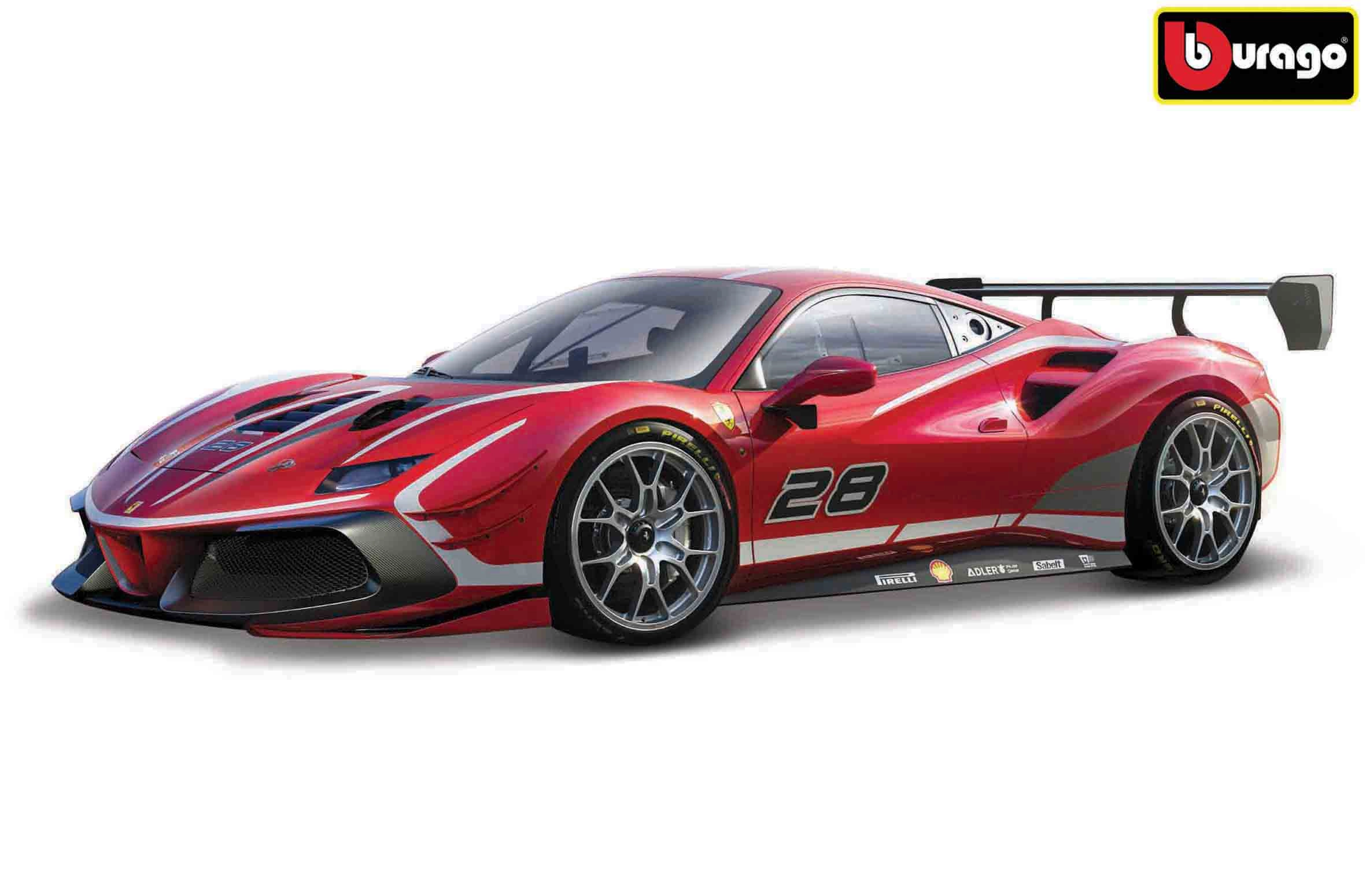 E-shop Bburago BB36309 Ferrari Racing 488 CHALLENGE EVO 2020 červená 1:43