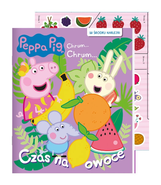 E-shop Peppa prasiatko: Čas na ovocie – pracovný zošit s nalepovacími samolepkami