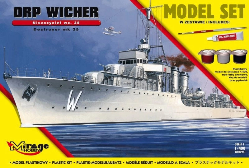 E-shop Model lode ORP WICHER wz.35 – poľský torpédoborec z 2. svetovej vojny 1:400 stavebnica