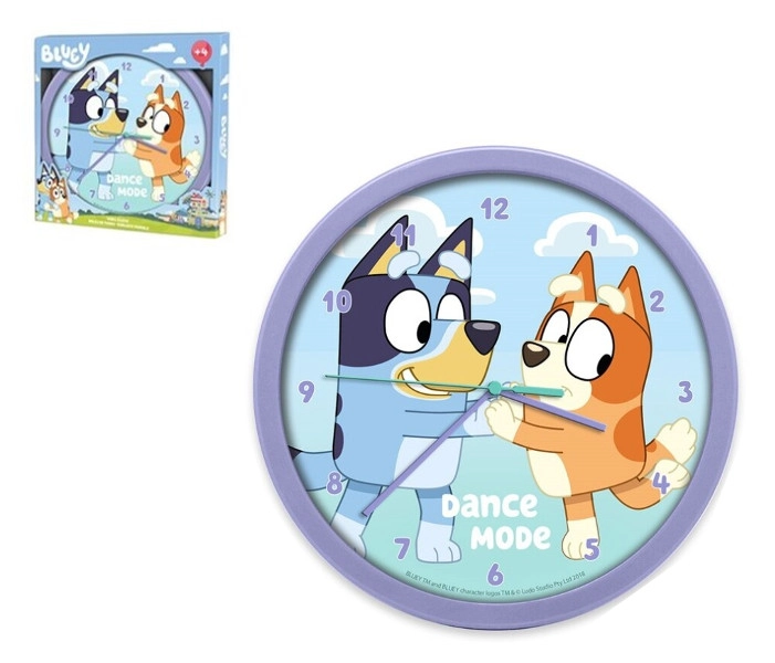 E-shop Nástenné hodiny BLUEY pre deti
