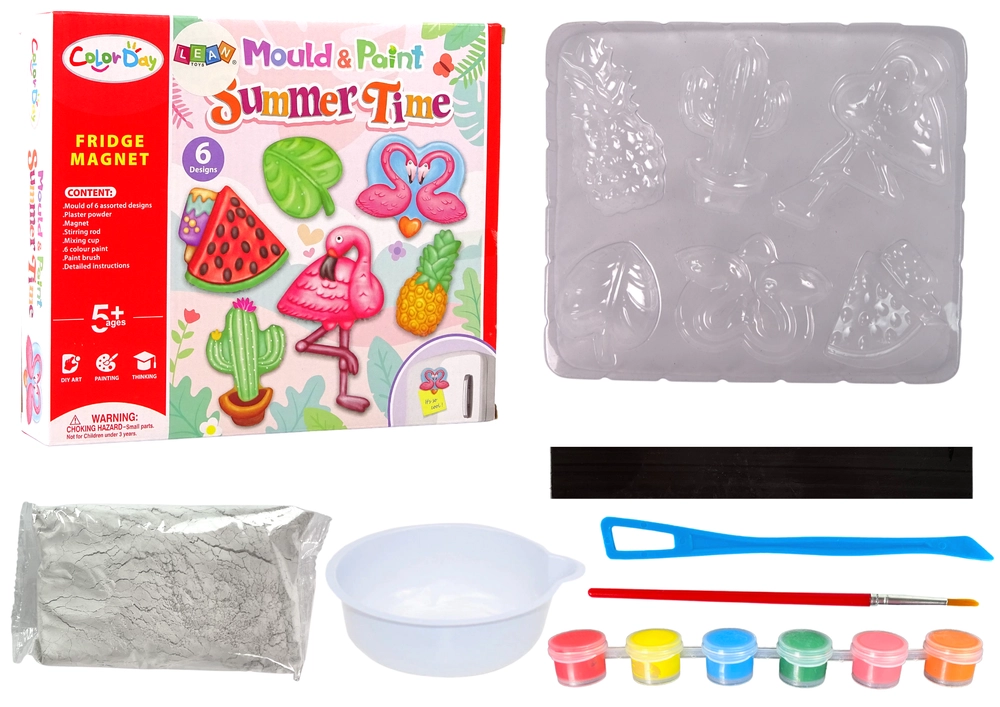 E-shop Lean Toys DIY sada na výrobu sadrových magnetiek Plameniaky