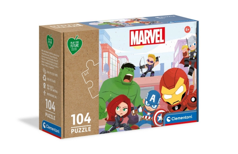 E-shop Puzzle CLEMENTONI Play for Future Marvel Avengers 104 dielikov