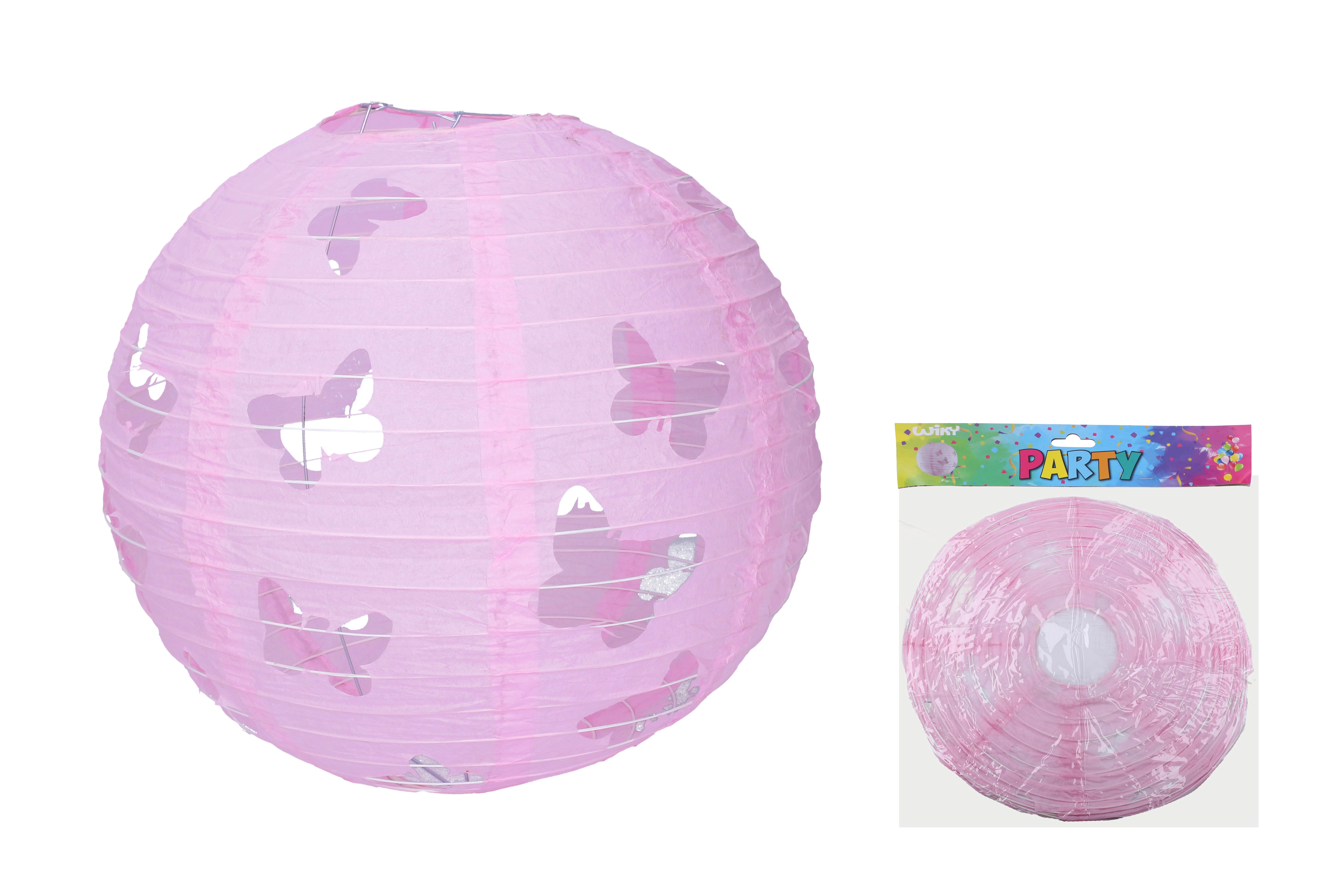 E-shop Wiky Lampión Motýľ guľa 30cm 020197