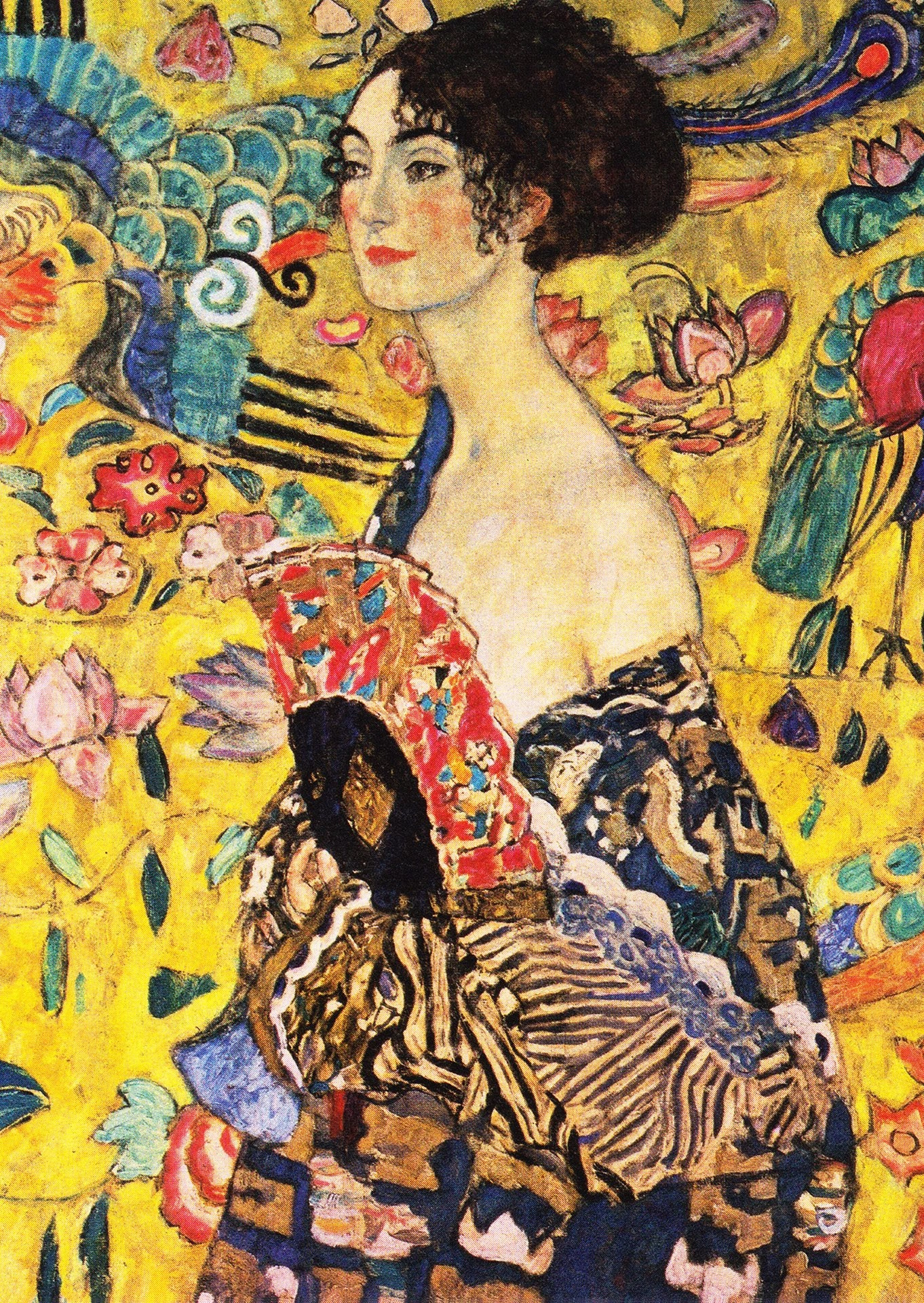 E-shop ENJOY puzzle Dáma s vejárom od Gustava Klimta 1000 dielikov