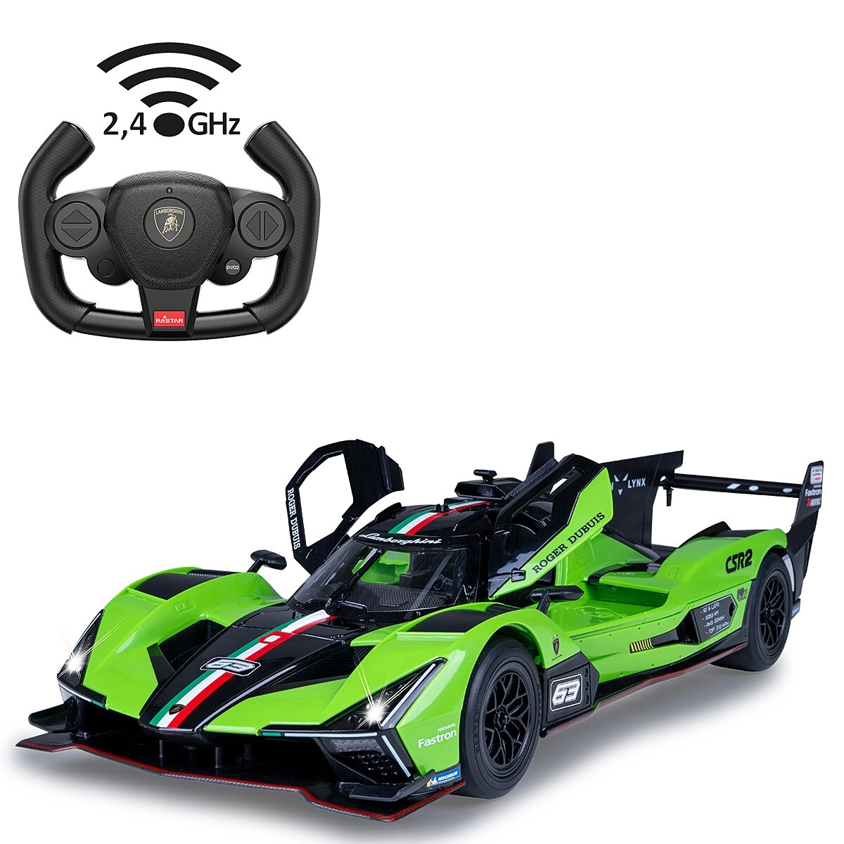 RC auto Lamborghini SC63 LMDH 1:14 zelené