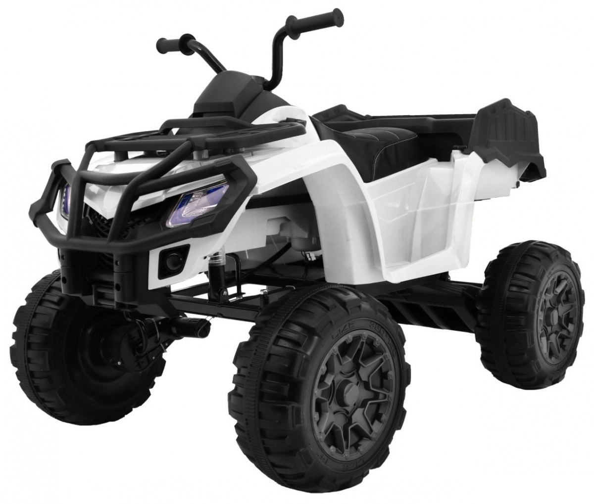Detská elektrická štvorkolka XL 4x4 biela s EVA kolesami, mäkkým štartom a LED osvetlením