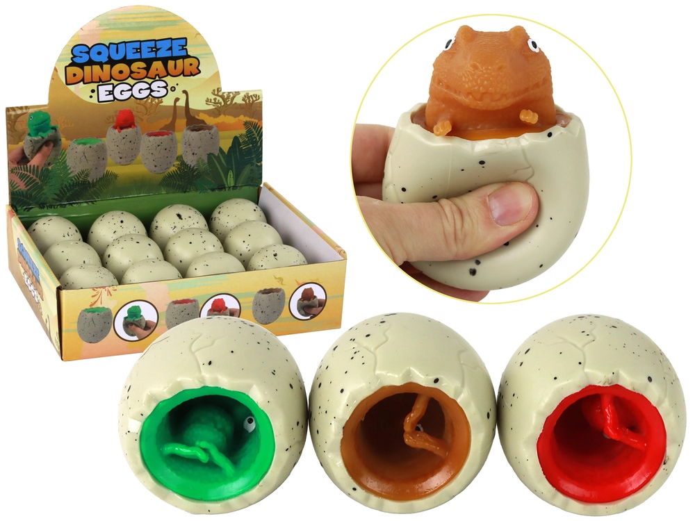 E-shop Antistresová hračka dinosaurus v vajíčku Squishy