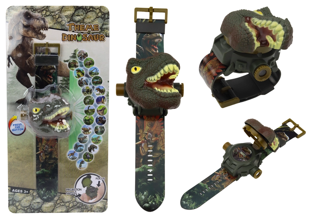 E-shop Hodinky s projektorom 3D dinosaurus Tyrannosaurus Rex 22cm