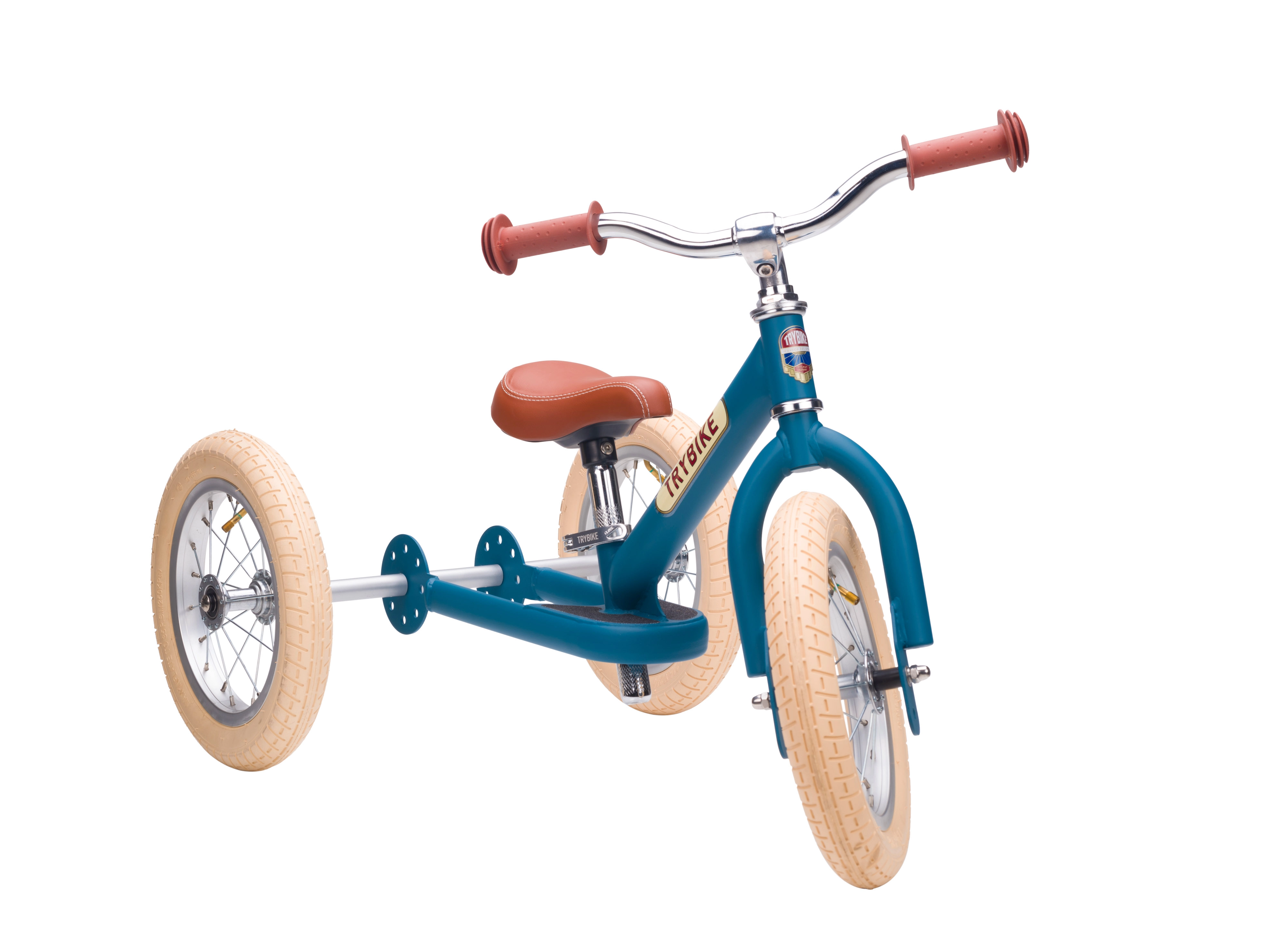 E-shop Trybike modré detské odrážadlo 2v1 (trojkolka a dvojkolka)