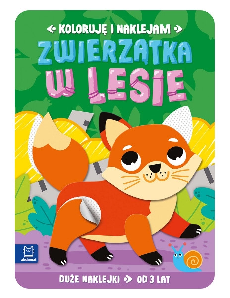 E-shop Koloruję i naklejam: Zvieratká v lese – kreatívny zošit so samolepkami a omaľovánkami