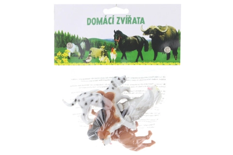 E-shop Plastové zvieratká – psi, sada 5 ks
