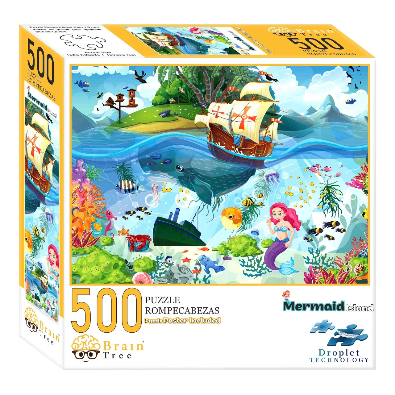 Puzzle Brain Tree Morská Víla 500 Dielikov