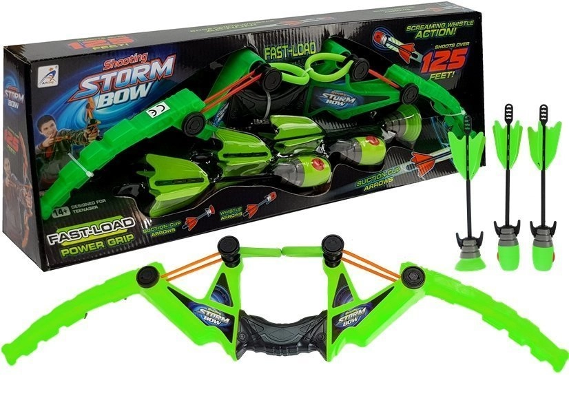 Majlo Toys Storm Bow detský luk Blaze so 3 šípy zelený
