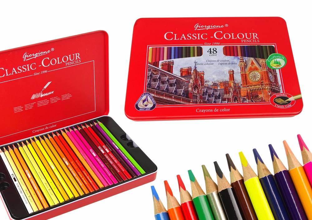 E-shop Súprava 48 umeleckých pasteliek v kovovom puzdre