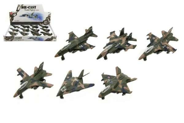 E-shop Teddies Stíhačka kov /plast 9cm