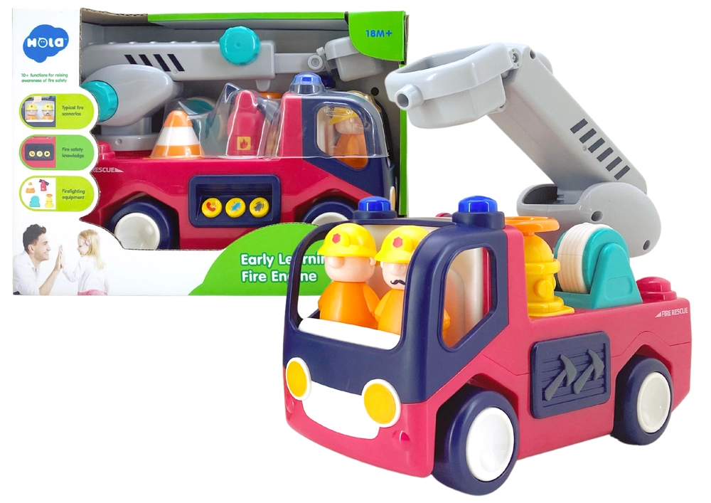 E-shop Lean Toys Interaktívne hasičské autíčko pre najmenších