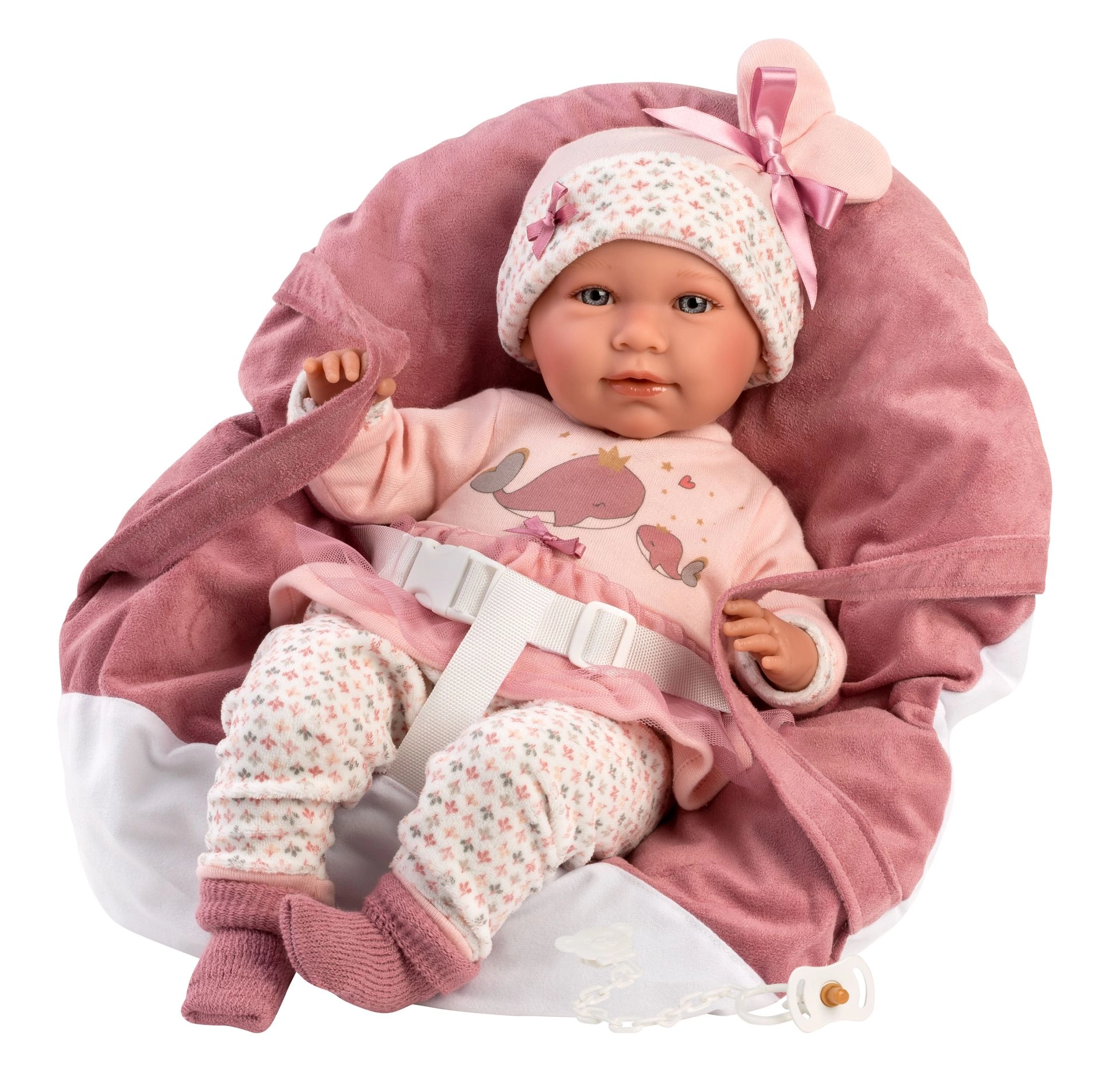 E-shop Llorens 74014 New Born bábätko so zvukmi a mäkkým látkovým telom 42 cm