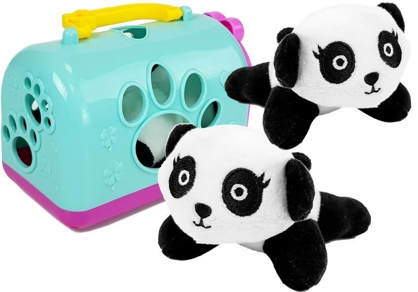 E-shop Leantoys importujte Leantoys Little panda s maskotem transportérem