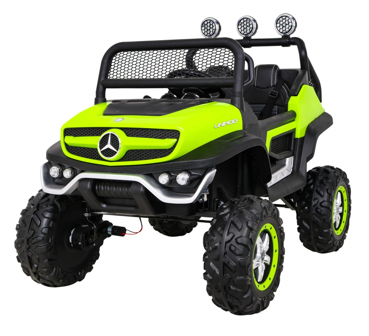 E-shop Detské auto na elektrický pohon Mercedes-Benz Unimog zelené 4x4