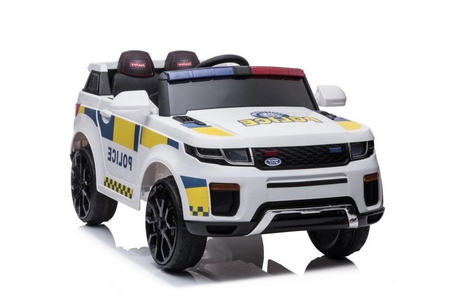 E-shop Lean Cars Elektrické autíčko BBH-021 Policajné 2x45W 1x12V4,5Ah 2022 biela