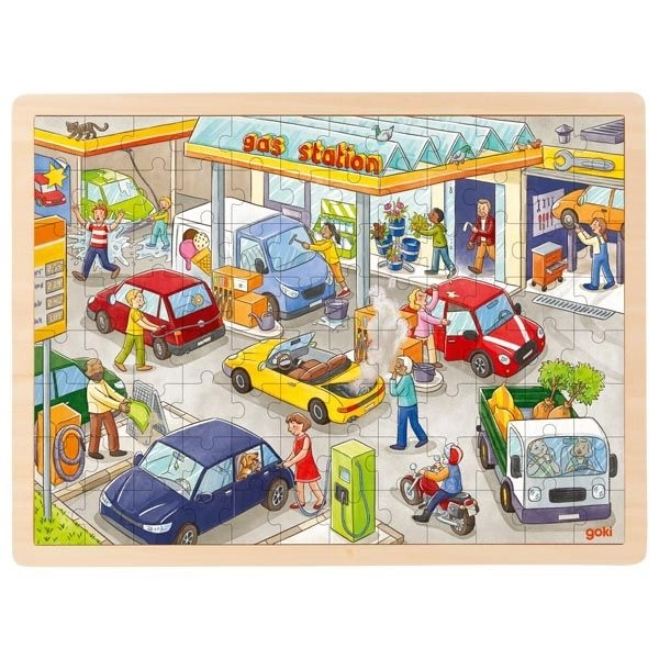 E-shop GOKI Dřevěné Čerpací stanice 96 dielov